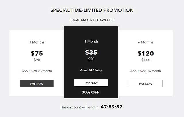 sugar daddy meet membership discount